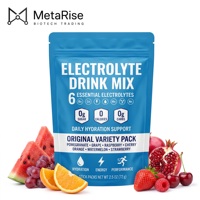 Mix di Bevande Elettrolitiche Vegane, Polvere per Idratazione Prima e Dopo l'Esercizio, Zero Calorie, Compatibile con Dieta Keto