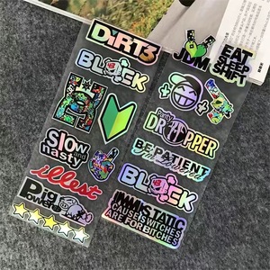 Autocollants personnalisés en vinyle imperméables et résistants aux rayures, autocollants adhésifs pour voitures, autocollants pour vélos - Product Image 4