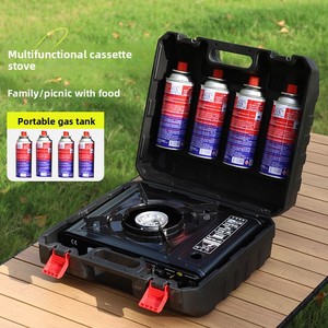 Fornello a Gas Portatile Pieghevole in Alluminio Dingka con Accensione Magnetica <span class=keywords><strong>per</strong></span> Campeggio e Picnic all'Aperto, Alimentato a Butano, <span class=keywords><strong>per</strong></span> 3-5 Persone, Monoblocco - Product Image 3