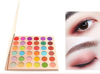 Harga Pabrik untuk Pilihan Anda 36 Palet Eyeshadow Tahan Air dengan Bubuk Satin Metalik Biru Berkilau ODM&OEM