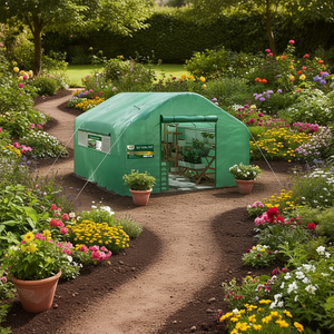 Invernadero de Jardín D0100HA8T3G con Marco de Aluminio y PVC, Impermeable, para Cultivo de Plantas en Exteriores - Product Image 2