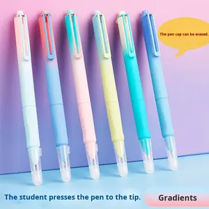 <span class=keywords><strong>ป</strong></span>ากกาหัวแร้งสีสันสดใสแบบพับเก็บได้ปากกาหัวดีขนาด0.38มม. <span class=keywords><strong>ป</strong></span>ากกาหัวปากกาลบได้สำหรับผู้เริ่มต้นเขียนตัวอักษรได้พร้อมยางลบ - Product Image 5