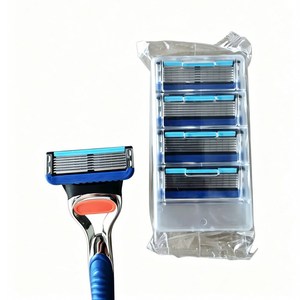 Recambio <span class=keywords><strong>de</strong></span> Cartuchos <span class=keywords><strong>de</strong></span> <span class=keywords><strong>Cuchillas</strong></span> <span class=keywords><strong>de</strong></span> <span class=keywords><strong>Afeitar</strong></span> Compatibles con <span class=keywords><strong>Gillette</strong></span> <span class=keywords><strong>Fusion</strong></span> <span class=keywords><strong>5</strong></span> y <span class=keywords><strong>Gillette</strong></span> <span class=keywords><strong>Fusion</strong></span> <span class=keywords><strong>ProGlide</strong></span> <span class=keywords><strong>de</strong></span> <span class=keywords><strong>5</strong></span> y 6 Capas para Hombres, para Afeitado en Húmedo - Product Image 4