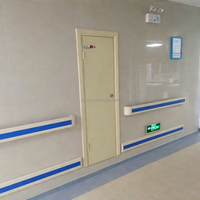 Barre d'appui murale antibactérienne en PVC pour hôpitaux et maisons de retraite, idéale pour les couloirs