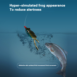 <span class=keywords><strong>RYOBI</strong></span> leurres durs simulé grenouille poids 14g longueur 60mm ligne acier à haute teneur en carbone pêche en mer antirouille peau douce - Product Image 3