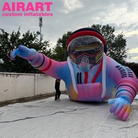 Astronaute gonflable géant, figurine d'astronaute gonflable colorée pour la décoration