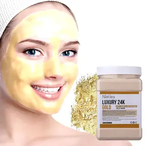 Fabricants de poudre de sachets de masque facial de gelée de fruits élastique d'or d'acide hyaluronique