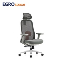 Chaise de bureau ergonomique pivotante de direction à dossier haut en maille, de luxe, professionnelle, pour la vente en gros, par EGROspace