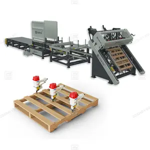 Large Capacity Pallet Deckboard Assembling Device Nailing Machine Solid Wood Pallet Making Machine for Sale