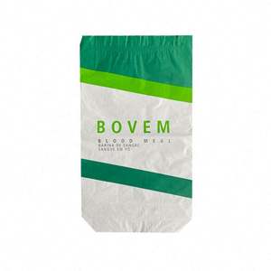 Biodégradable 2 couches de papier Kraft PE poudre de protéine farine de blé sac d'emballage supérieur thermoscellé avec fond plat - Product Image 4