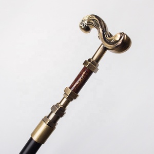 Fashion Walking Stick Gentleman Elegant Cosplay Cane <strong>Knob</strong> Crosier Crutches Classitic-handle Wave Handle Aluminum Luxury 95 - Product Image 6