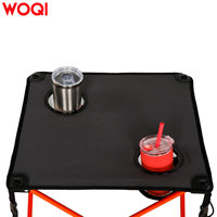 Chaises et table pliantes portables WOQI avec sac de transport et porte-gobelets pour adultes, chaise de camping pour les sorties en plein air, la plage et les événements sportifs
