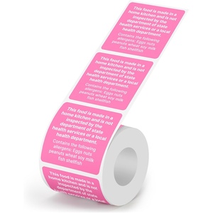 500 Etiquetas Adhesivas para Alimentos Caseros con Aviso de Alergénicos - Product Image 1