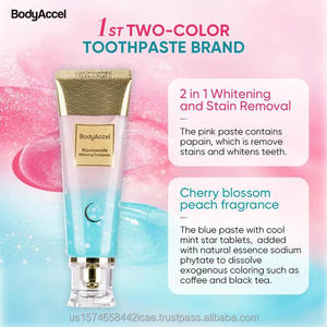 Pasta Dental Blanqueadora con Niacinamida BodyAccel, Spray Vegano al Por Mayor, Sin Flúor, Sabor Afrutado, Antiplaca, Aliento Fresco, Cuidado Bucal para Mujeres - Product Image 2