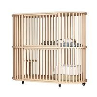 Maison pour chat en bois massif, grande villa à double étage, cage et nid pour chat, mobilier pour animaux de compagnie, forme ovale, fermeture à boucle, modèle HH-007