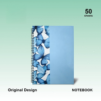 Carnet à spirales personnalisé avec couverture rigide, impression numérique, bloc-notes A4, fournitures de bureau et scolaires en gros, prix d'usine