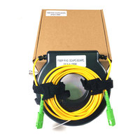 Carga ficticia Fibra óptica Anillo-rollo Tipo 1km 2km SC/APC OTDR Launch Cable Box