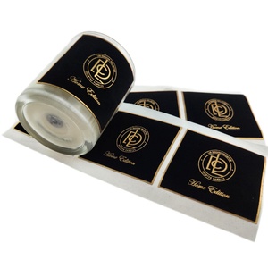 Autocollants en velours pour bougies parfumées de luxe, étiquettes pour pots de bougies et bouteilles de parfum, marque privée - Product Image 5