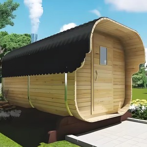 Sauna de Cedro Rojo para 2-6 Personas, de Lujo, Tradicional, Nueva, con Piedras Calientes, para Exteriores, en Forma de Cubo - Product Image 5