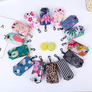 ถุงพับโพลีเอสเตอร์<span class=keywords><strong>พับ</strong></span>ถุงช้อปปิ้งนำมาใช้ใหม่เป็นมิตรกับสิ่งแวดล้อมกระเป๋าถือ - Product Image 2