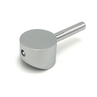 Poignée de robinet en alliage de zinc chromé, levier de remplacement unique pour mitigeur de lavabo ou d'évier de cuisine, design moderne