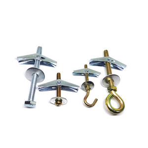 Ancres à ressort galvanisées robustes pour fixation de plaques de plâtre sur murs creux - Product Image 1