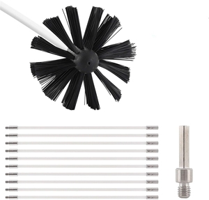 <span class=keywords><strong>Brosse</strong></span> de nettoyage de <span class=keywords><strong>cheminée</strong></span> rotative en nylon de 12 pieds <span class=keywords><strong>pour</strong></span> perceuse électrique, outil professionnel de nettoyage de conduits, kit de nettoyage de sèche-linge OEM flexible - Product Image 5
