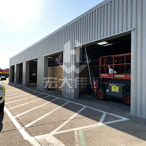 Atelier de réparation automobile préfabriqué personnalisé en structure acier au design moderne, <span class=keywords><strong>garage</strong></span> <span class=keywords><strong>conteneur</strong></span> modulaire, petites boutiques de rue - Product Image 3
