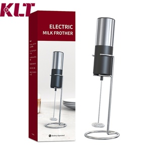 Potente Espumador de Leche Eléctrico de Acero Inoxidable, Espumador de Leche Automático de Mano - Product Image 1