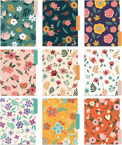 18PCS trang trí tập tin thư mục Hoa Thư mục dễ thương thư kích thước màu tập tin <span class=keywords><strong>Manila</strong></span> thư mục 9.5x11.5 inch cho văn phòng và nhà - Product Image 2