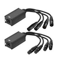 EtherCON RJ45 4 Kanallı XLR Bağlantı Kutusu Korumalı Cat6 Ağ Ses Yılan Kablosu Uzatıcısı Alüminyum Sahne Kutusu Canlı Ses Yayını Dante