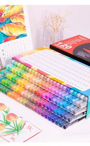 Juego de 120 Rotuladores de Pintura Acrílica Lavables a Base de Agua, No Tóxicos, Idea de Regalo de Navidad, Marcadores con Punta de Pincel MK0004120 - Product Image 4
