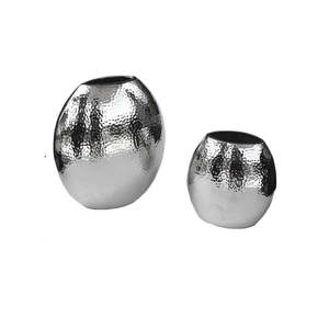 Venta caliente y jarrones de flores martillados de alta calidad hechos a mano venta directa de fábrica OEM al por mayor y suministros - Product Image 1