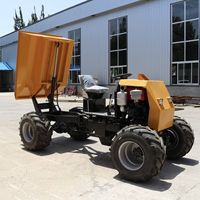 ZY100 1 tonne hydraulique 4x4 Mini Dumper tracteur huile de palme utiliser chargeur frontal chargeuse sur pneus jardin articulé Diesel agriculteur aide