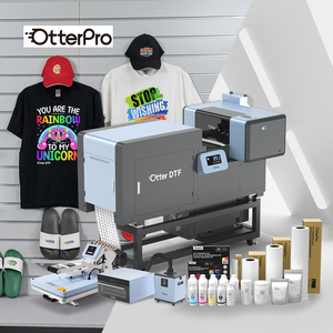 OtterPro多合一DTF打印机双i1600打印头喷墨打印机Pet薄膜工业DTF打印机，带振动筛和烘干机烤箱 - Product Image 1