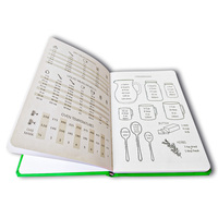 Livre de recettes personnalisé de cuisine familiale vierge écologique à écrire dans vos propres recettes, livre de recettes, cahier de cuisine imprimé