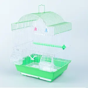 高品质铁丝鸟笼悬挂式喂食器适用于鸟类鸽子鹦鹉爱鸟铁鸟笼