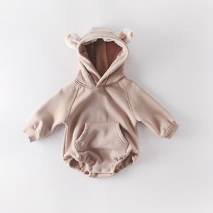 Autunno inverno orecchie di peluche vestiti per neonati bambino con cappuccio collega il corpo <span class=keywords><strong>Ha</strong></span> arrampicato i vestiti - Product Image 5