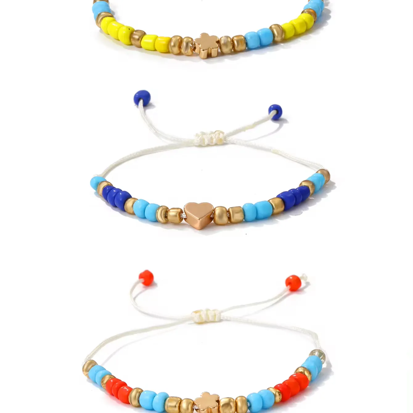 New Product Kids Adjustable Bracelets Funny Beads Bracelet For Kids Fancy Handmade Bracelet Set Children