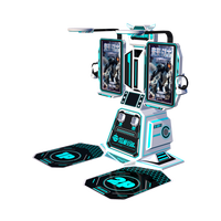Machine d'arcade interactive de tir au pistolet 9D VR, jeu de réalité virtuelle en métal et fibre de verre pour les aéroports, les centres commerciaux