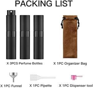 Atomiseur de parfum portable mini recyclable de 5 ml pour les voyages, personnalisation optionnelle, flacon de recharge de parfum - Product Image 2