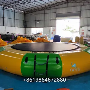 गर्म बेच मिनी वाणिज्यिक पानी पार्क inflatable trampoline 10ft inflatable पानी trampoline inflatable पानी अस्थायी trampol