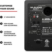 M-AUDIO BX4BT Altavoces Inalámbricos de 45 Pulgadas para Monitores de Estudio y PC con Software de Producción Musical