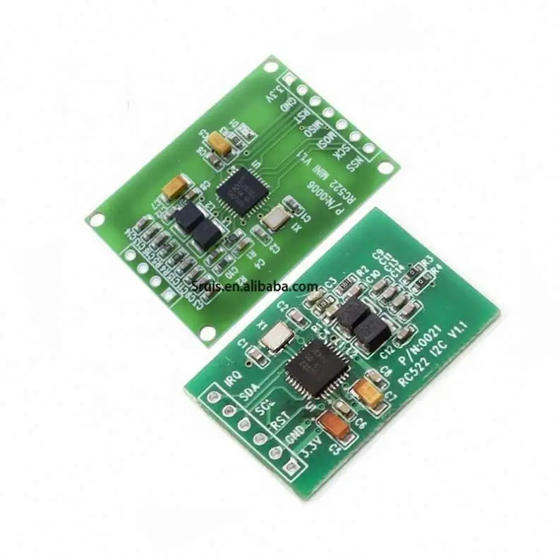 Kartu tulis baca RFID mode RC522 I2C/SPI pembaca antarmuka 13.56MHZ kartu IC RF