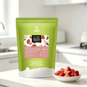 Crème glacée à la fraise de qualité supérieure 1KG, boisson solide, texture fine, goût onctueux, vente en gros d'usine - Product Image 1
