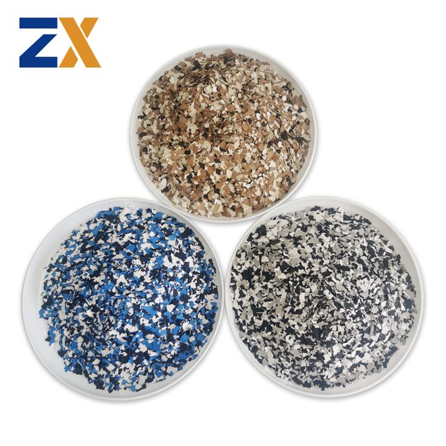 Solid Color Vinyl Flake Chips for Garage Floor Coating Free Samples