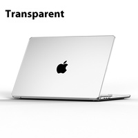 Casing pelindung keras transparan ringan bahan PC casing pelindung Solid ramping untuk MacBook Air casing untuk Apple Laptop 13 15 inci