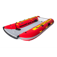 Bateau gonflable de vague de précipitation de bateau de catamaran se pliant superbe pour la pêche