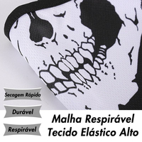 Masque intégral Yx imprimé fantômes noirs pour cosplay, idéal pour les fêtes d'hiver, la moto et les activités de plein air