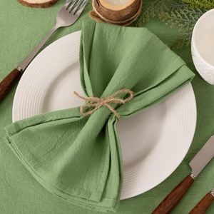 Guardanapos Quadrados de Linho Modernos Mais Vendidos para Decoração de Mesa em Cozinha, Hotel, Festa de Aniversário e Casamento - Product Image 4
